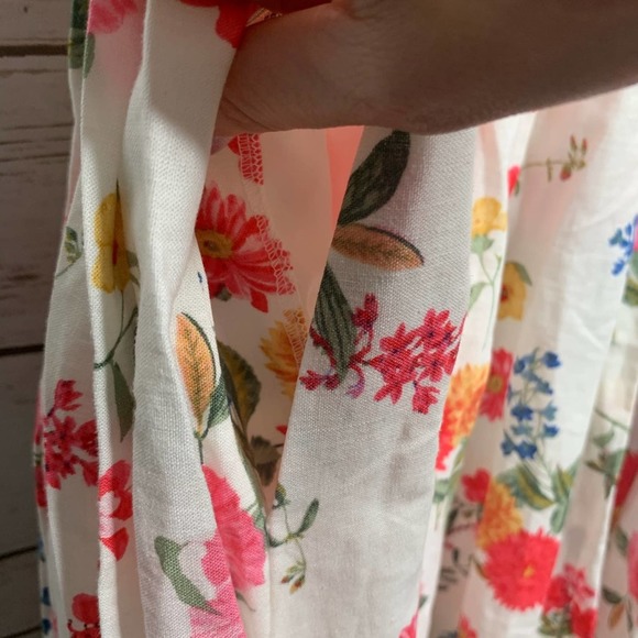 Gal Meets Glam Cassie Back Bow Linen Blend Dress 8 - Picture 11 of 14